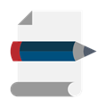 icoon van pen en papier